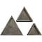 Ekena Millwork Triangle, Closed Back, Vintage Farmhouse Shadow Box Shelves, Barnwood Decor Collection, PK3 DECR15SBTRCBPG - alternate 1
